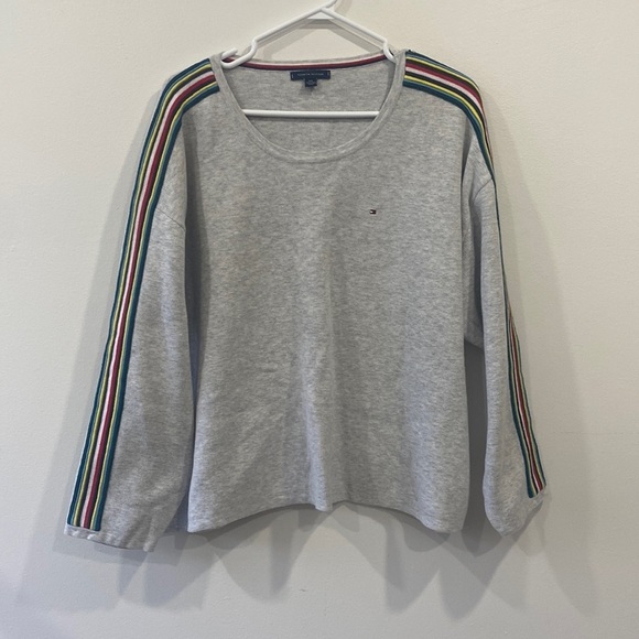 Tommy Hilfiger Striped Sleeve Sweater - Picture 1 of 10